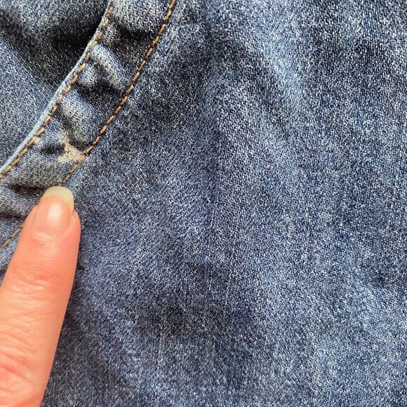 Dickies Youth Kids Denim Carpenter Overalls Size XS Medium Wash Work Farm Paint - Picture 8 of 11